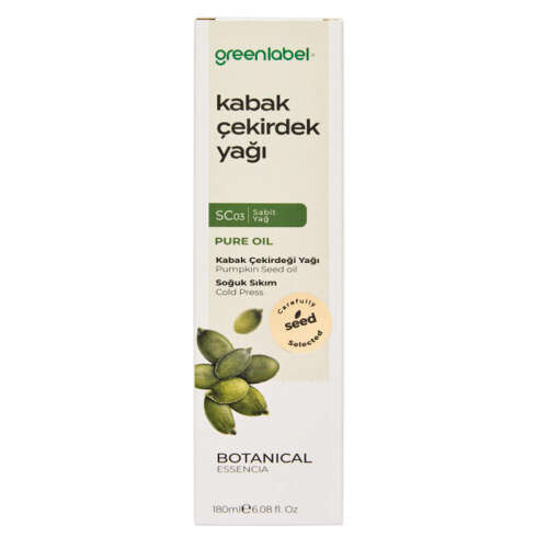 Greenlabel Kabak Çekirdeği Yağı 180 ml - Greenlabel
