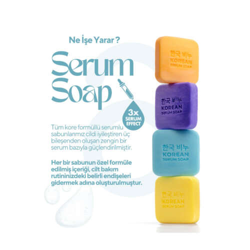 Greenlabel Korean Serum Soap Cica Anti Acne Face Bar 3x60 gr - 3