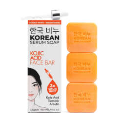 Greenlabel Korean Serum Soap Kojic Acid Face Bar 3x60 gr - 1