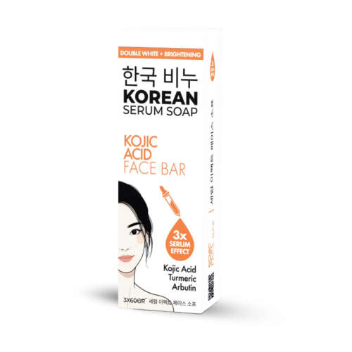Greenlabel Korean Serum Soap Kojic Acid Face Bar 3x60 gr - 3