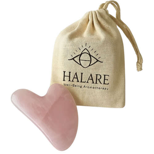 Halare Aromatherapy Pembe Kuvars Doğal Taş Gua Sha - Halare Aromatherapy
