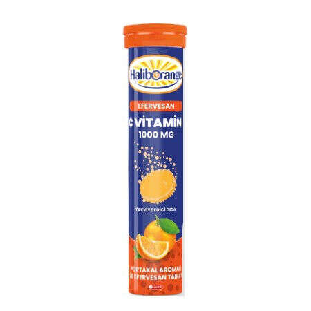 Haliborange Portakal Aromalı C Vitamini Efervesan 20 Efervesan Tablet - 1