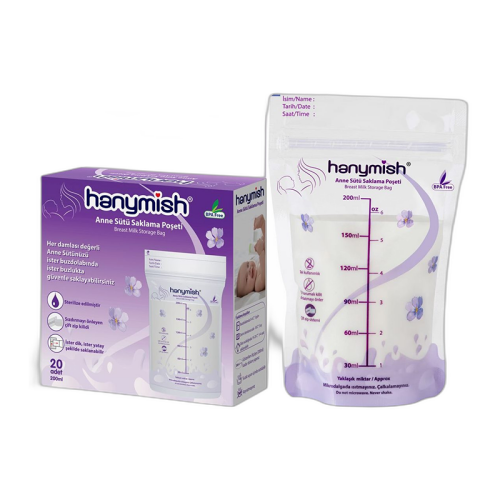 Hanymish Anne Sütü Saklama Poşeti 20 Adet 200 ml - 2