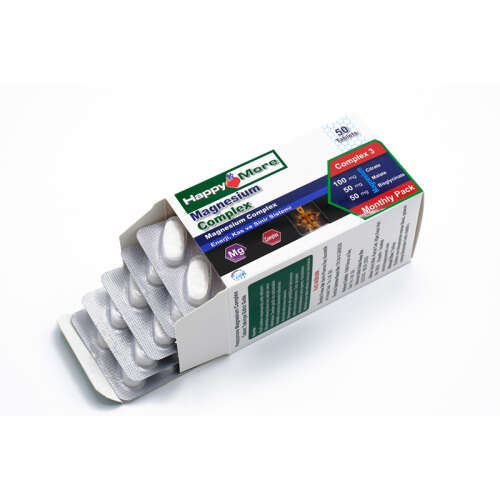 HappyMore Magnezyum Complex Takviye Edici Gıda 50 Tablet - HappyMore