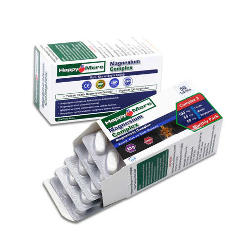 HappyMore Magnezyum Complex Takviye Edici Gıda 50 Tablet - 2