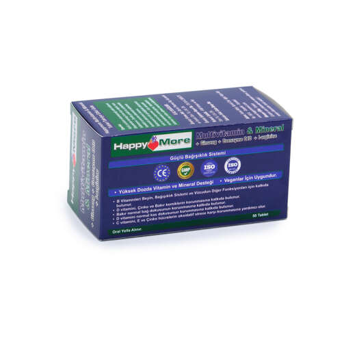 HappyMore Multivitamin & Mineral Takviye Edici Gıda 50 Tablet - 5