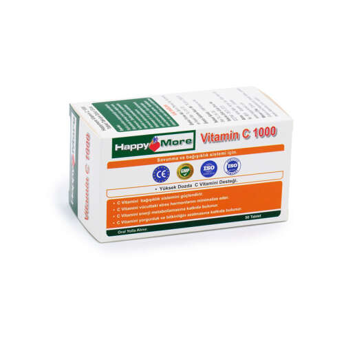 HappyMore Vitamin C Takviye Edici Gıda 50 Tablet - 3