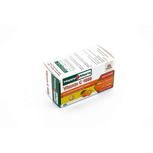 HappyMore Vitamin C Takviye Edici Gıda 50 Tablet - 5