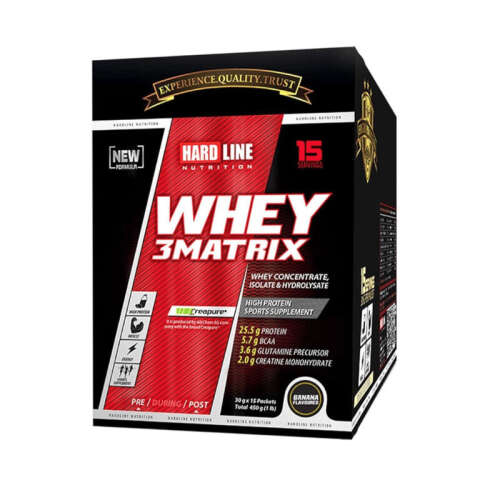 Hardline Whey 3Matrix Muz 30 g x 15 Adet 450 g - 1
