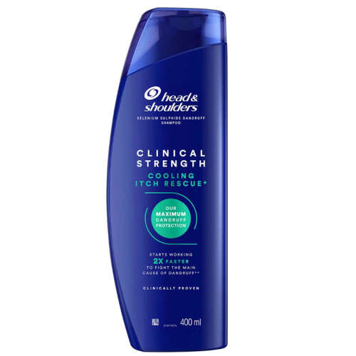 Head and Shoulders Clinical Strength Cooling Itch Rescue+ Shampoo 400 ml - Head and Shoulders