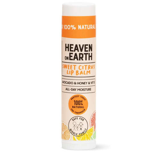 Heaven on Earth %100 Doğal Ve Organik İçerikli Lip Balm 5 gr - Sweet Citrus - Heaven On Earth