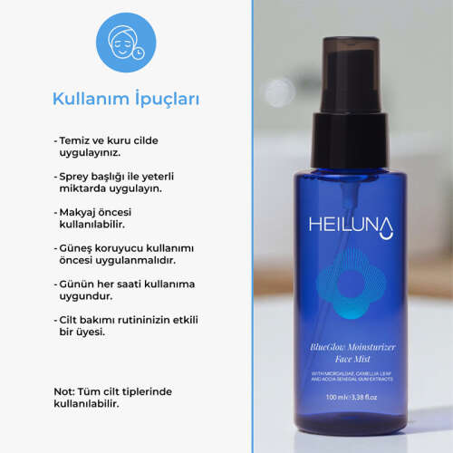 Heiluna Mavi Işık Koruyucu Işıltı Veren Yüz Spreyi 100 ml - 3