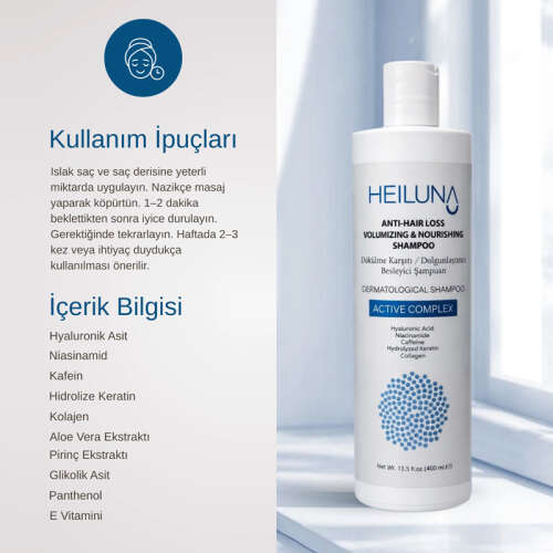 Heiluna Saç Dökülme Karşıtı Şampuan 400 ml - 3
