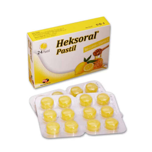 Heksoral Pastil Bal+ Limon + Vitamin C 24 Adet - Mega Farma