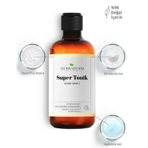 Herbaderm Aydınlatıcı, Leke ve Kırışıklık Karşıtı Super Tonik 250 ml - 2