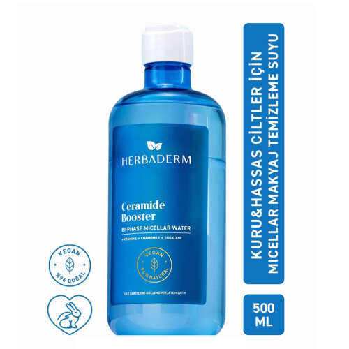 Herbaderm Ceramide Booster Micellar Makyaj Temizleme Suyu 500 ml - 3