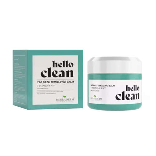 Herbaderm Hello Clean Yağ Bazlı Temizleyici Balm 100 ml | Gözenek karşıtı - Herbaderm