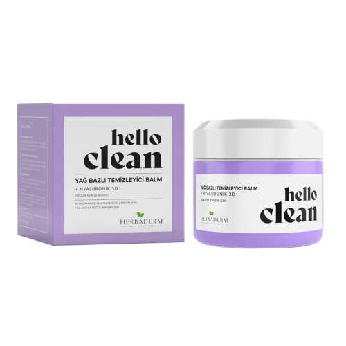 Herbaderm Hello Clean Yağ Bazlı Temizleyici Balm 100 ml | Yoğun Nemlendirici - Herbaderm