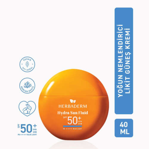 Herbaderm Hydra Sun Fluid Spf50+ Likit Güneş Koruyucu 40 ml - 2