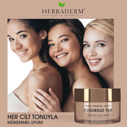 Herbaderm Makyaj Bazı + Fondöten + Kapatıcı 30 ml - 2