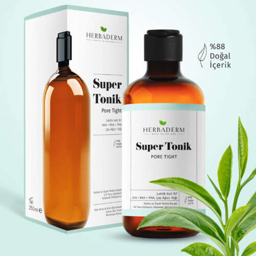 Herbaderm Pore Tight Siyah Nokta Karşıtı Super Tonik 250 ml - 3