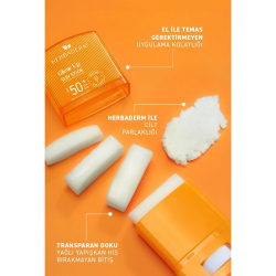Herbaderm Stick Güneş Koruyucu 50+ SPF Leke Karşıtı ve Aydınlatıcı 19 gr - 3