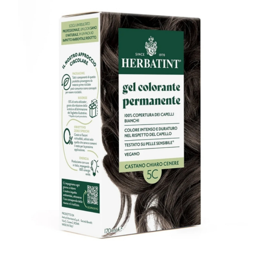 Herbatint Permanent Saç Boyası 170 ml 5C Açık Küllü Kestane - 1