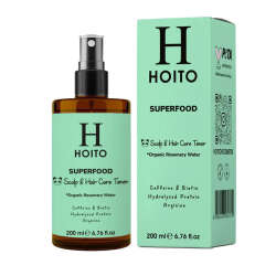 Hoito Superfood Scalp Hair Care Toner Organic Rosemary Water - Biberiye Suyu 200ml - 1