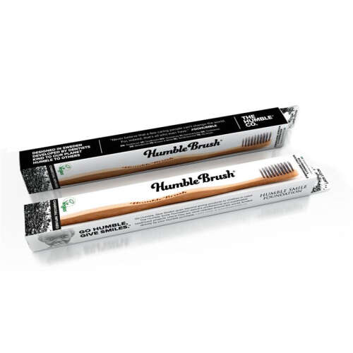 Humble Brush Bambu Kömür İnfüzyonlu Diş Fırçası - Gri - Humble Brush