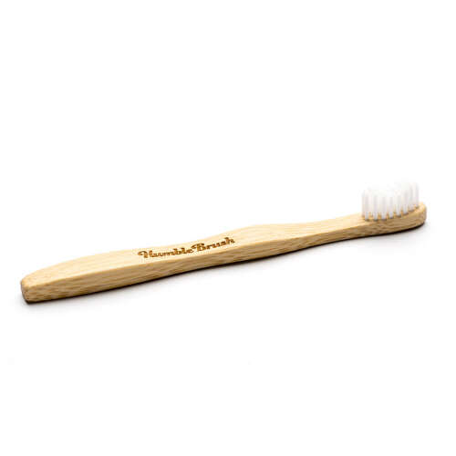 Humble Brush Doğal Yumuşak Çocuklar için Diş Fırçası - Beyaz - Humble Brush