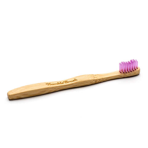 Humble Brush Doğal Yumuşak Çocuklar için Diş Fırçası - Lila - Humble Brush