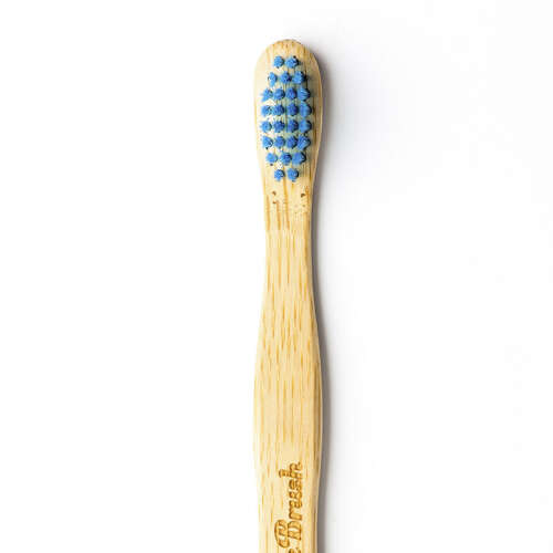 Humble Brush Doğal Yumuşak Çocuklar için Diş Fırçası - Mavi - 8