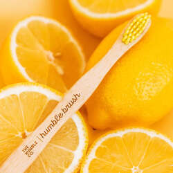 Humble Brush Doğal Yumuşak Çocuklar için Diş Fırçası - Sarı - 3