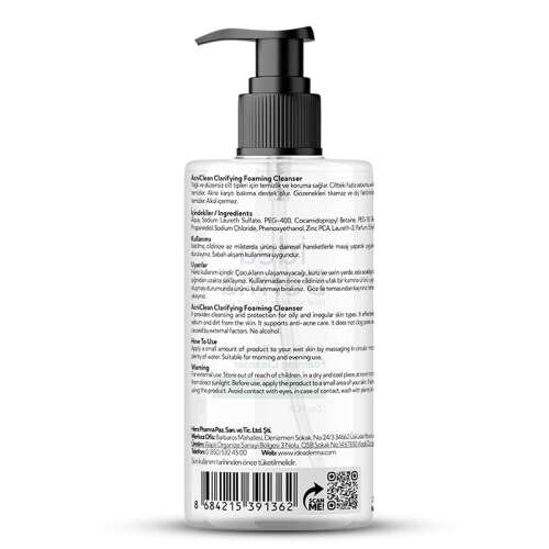 İdea Derma AcniClean Clarifying Foaming Cleanser 330 ml - 2