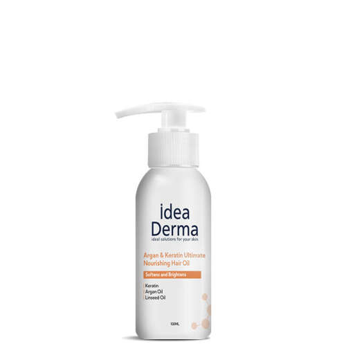 İdea Derma Argan ve Keratin Besleyici Saç Bakım Yağı 100 ml - 1
