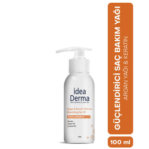 İdea Derma Argan ve Keratin Besleyici Saç Bakım Yağı 100 ml - 2