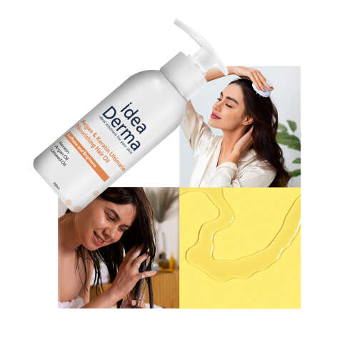 İdea Derma Argan ve Keratin Besleyici Saç Bakım Yağı 100 ml - 6