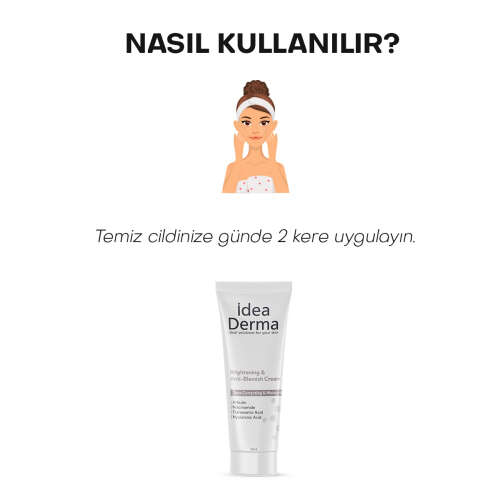 İdea Derma Aydınlatıcı ve Leke Karşıtı Bakım Kremi 50 ml - 5