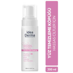 İdea Derma Hassas Cilt Yüz Temizleme Köpüğü 200 ml - 1