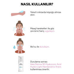 İdea Derma Hassas Cilt Yüz Temizleme Köpüğü 200 ml - 8