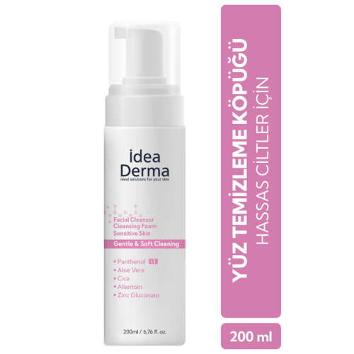 İdea Derma Hassas Cilt Yüz Temizleme Köpüğü 200 ml - İdea Derma
