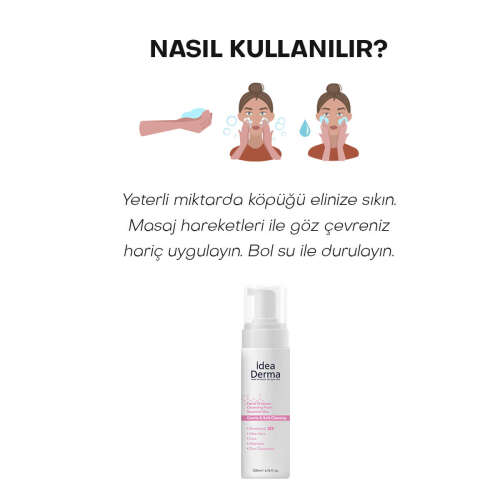 İdea Derma Hassas Cilt Yüz Temizleme Köpüğü 200 ml - 5