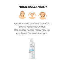 İdea Derma Hyaluronik Asit Nemlendirici Şampuan 350 ml - 5