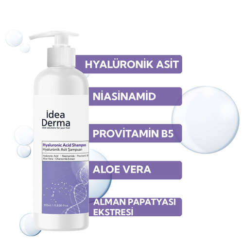 İdea Derma Hyaluronik Asit Şampuan 350 ml - 3