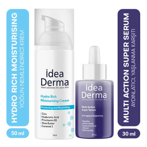 İdea Derma Nemlendirici ve Aydınlatıcı SET - İdea Derma