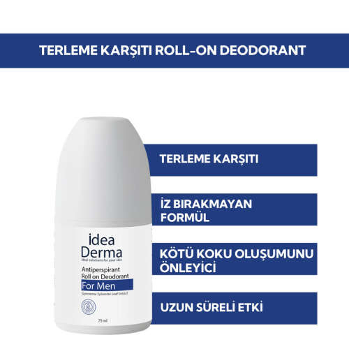 İdea Derma Roll-on Antiperspirant Deodorant 75 ml - Erkekler İçin - 5