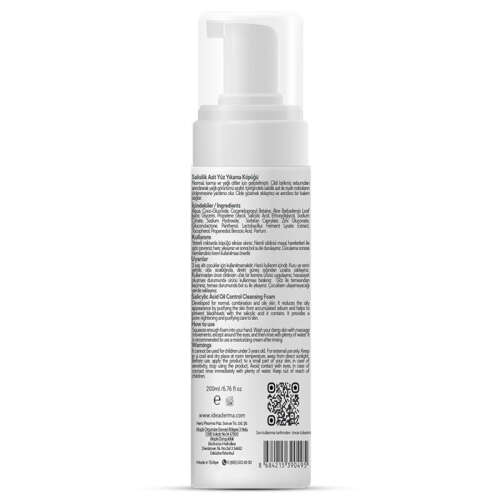 İdea Derma Salisilik Asit Yüz Yıkama Köpüğü 200 ml - 3