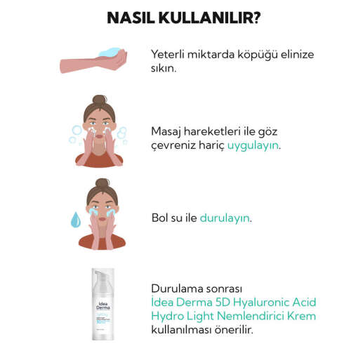 İdea Derma Salisilik Asit Yüz Yıkama Köpüğü 200 ml - 5
