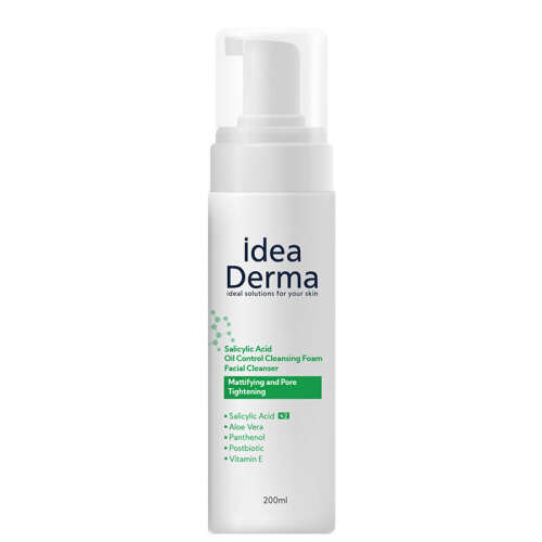 İdea Derma Salisilik Asit Yüz Yıkama Köpüğü 200 ml - İdea Derma