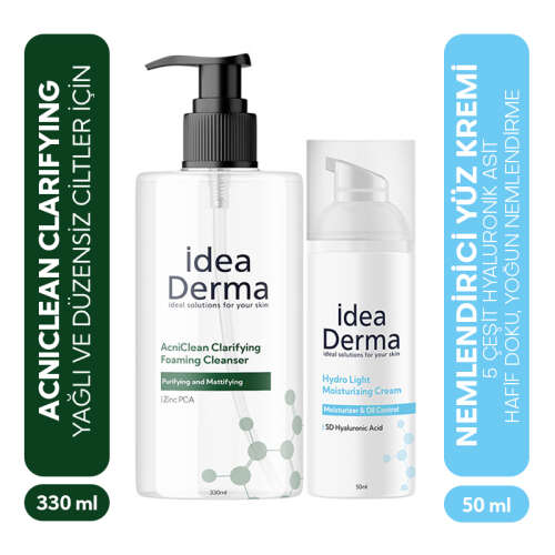 İdea Derma Yağlı ve Karma Ciltler İçin SET - İdea Derma